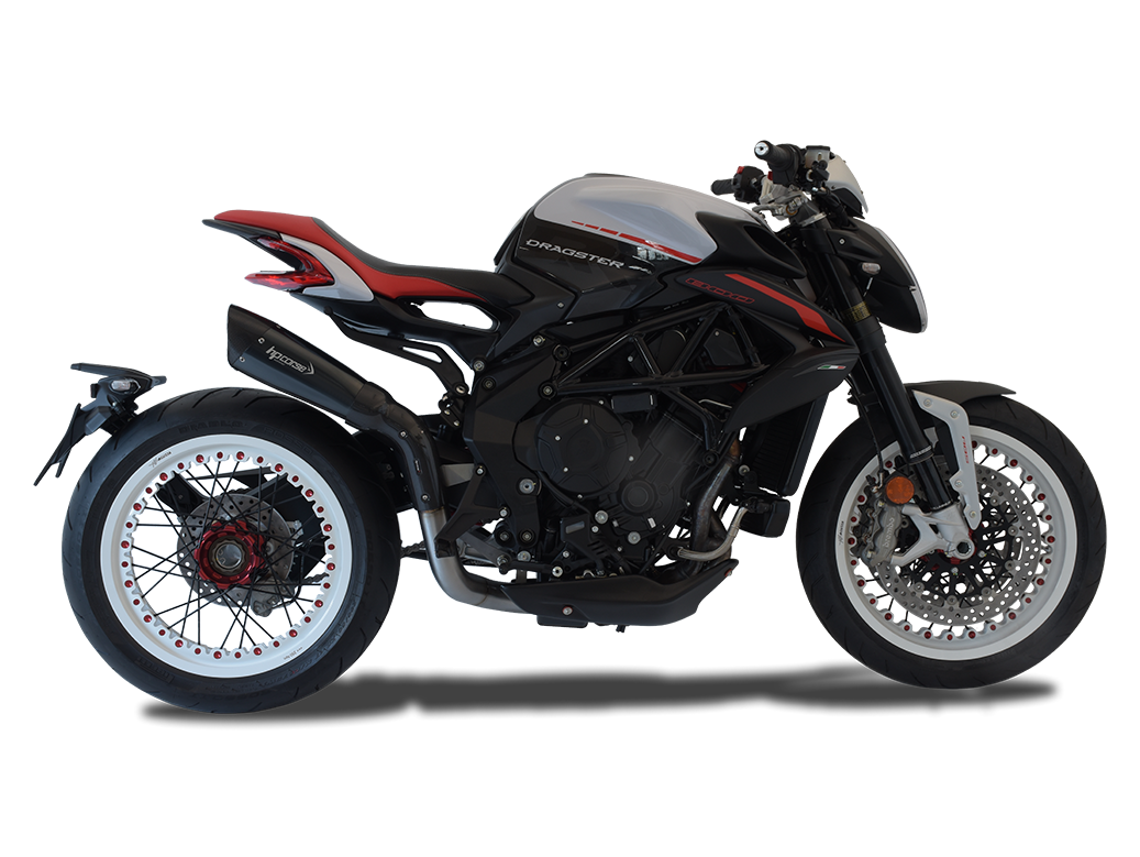 HP CORSE MV Agusta Dragster 800 RR (18/19) High-mount Slip-on Exhaust "Evoxtreme 310 Ceramic Black" (Racing)