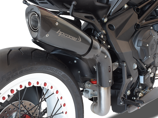 HP CORSE MV Agusta Dragster 800 RR (18/19) High-mount Slip-on Exhaust "Evoxtreme 310 Ceramic Black" (Racing)