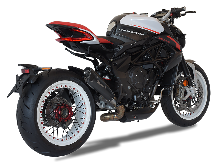 HP CORSE MV Agusta Dragster 800 RR (18/19) Low-mount Slip-on Exhaust "Evoxtreme 310 Ceramic Black" (Racing)