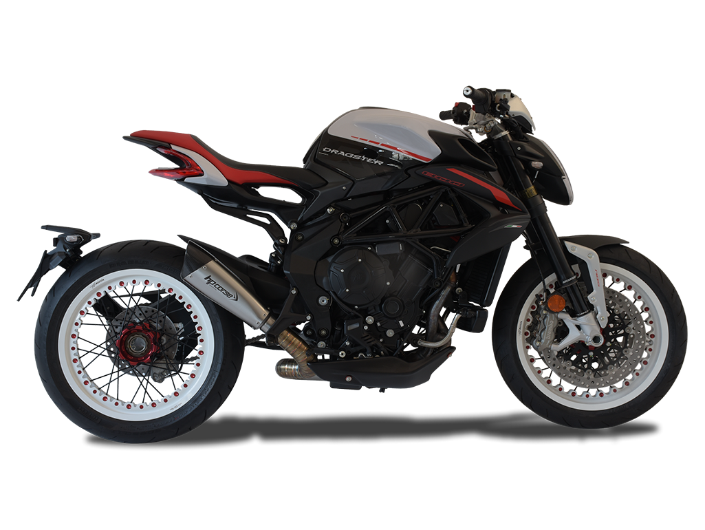 HP CORSE MV Agusta Dragster 800 RR (18/19) Low-mount Slip-on Exhaust "Evoxtreme 310 Titanium" (Racing)