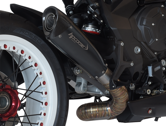 HP CORSE MV Agusta Dragster 800 RR (18/19) Low-mount Slip-on Exhaust "Evoxtreme 310 Ceramic Black" (Racing)