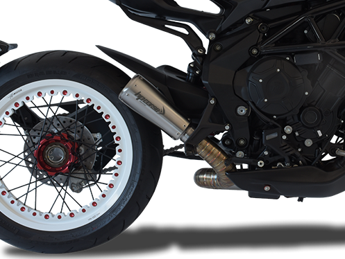 HP CORSE MV Agusta Dragster 800 RR (18/19) Low-mount Slip-on Exhaust "GP07 Inox Satin" (Racing)