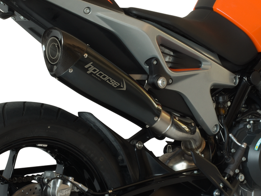 HP CORSE KTM 790 / 890 Duke Slip-on Exhaust "Evoxtreme Black" (EU homologated)