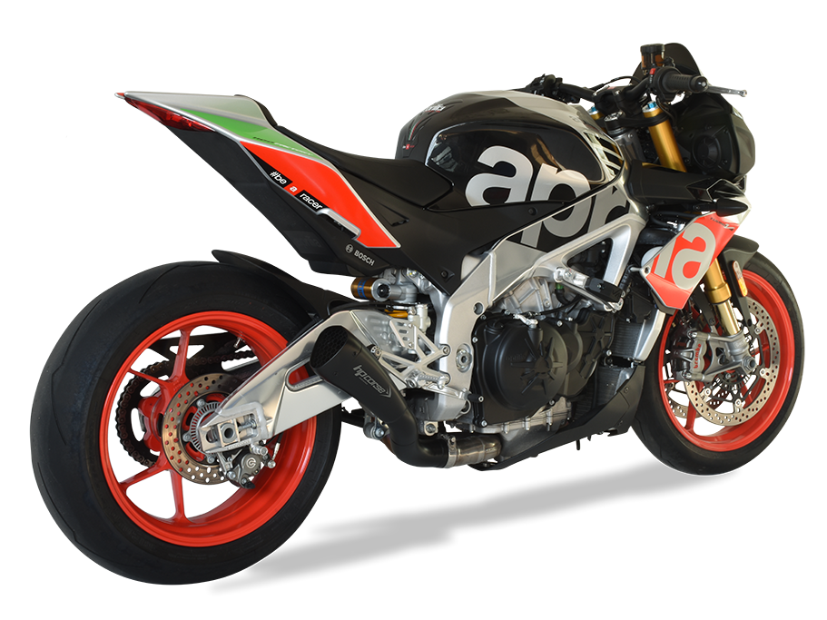 HP CORSE Aprilia RSV4 / Tuono V4 (17/18) Slip-on Exhaust "Hydroform Corsa Short Black" (racing)