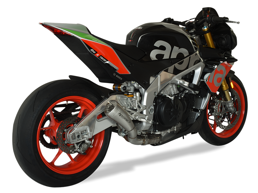 HP CORSE Aprilia RSV4 / Tuono V4 (17/18) Slip-on Exhaust "Hydroform Corsa Short Satin" (racing)