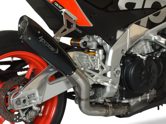 HP CORSE Aprilia RSV4 / Tuono V4 (17/18) Slip-on Exhaust "Evoxtreme 310 Black" (racing)