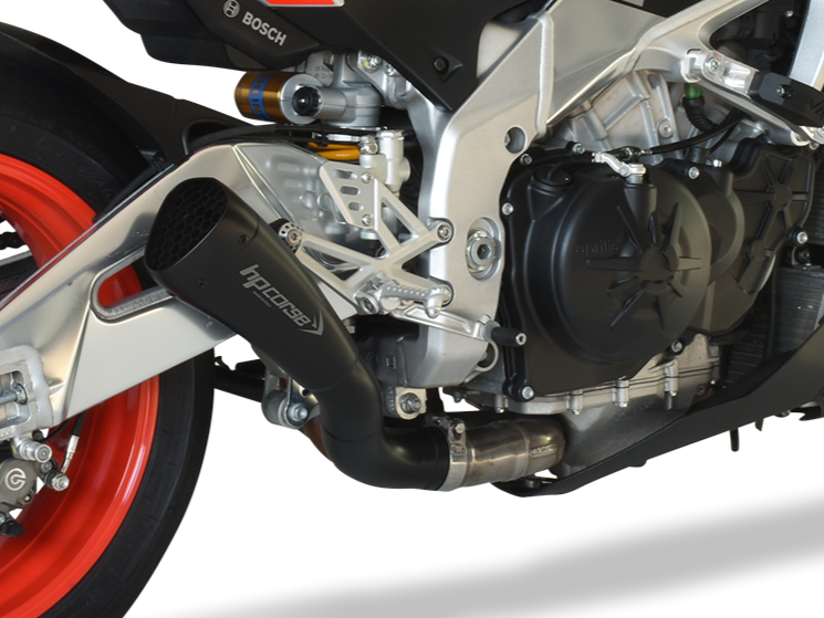 HP CORSE Aprilia RSV4 / Tuono V4 (17/18) Slip-on Exhaust "Hydroform Corsa Short Black" (racing)