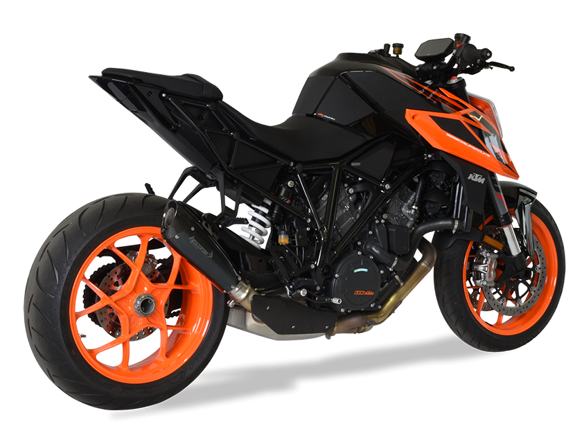 HP CORSE KTM 1290 Super Duke R (2017 – ) Slip-on Exhaust "Evoxtreme Black" (racing only)