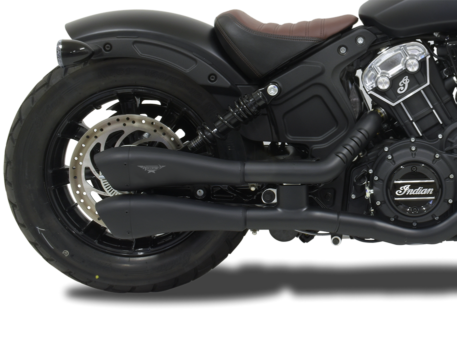 HP CORSE Indian Scout / Sixty / Bobber Slip-on Dual Exhaust "Hydroform Ceramic Black" (Racing)