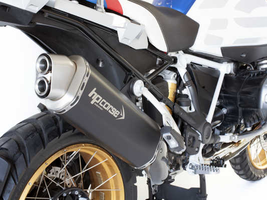 HP CORSE BMW R1250GS Slip-on Exhaust "4-Track R Black" (EU homologated)