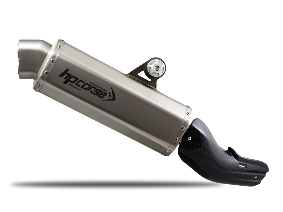 HP CORSE BMW R1200GS / Adventure (13/18) Slip-on Exhaust "4-Track R Titanium" (EU homologated)