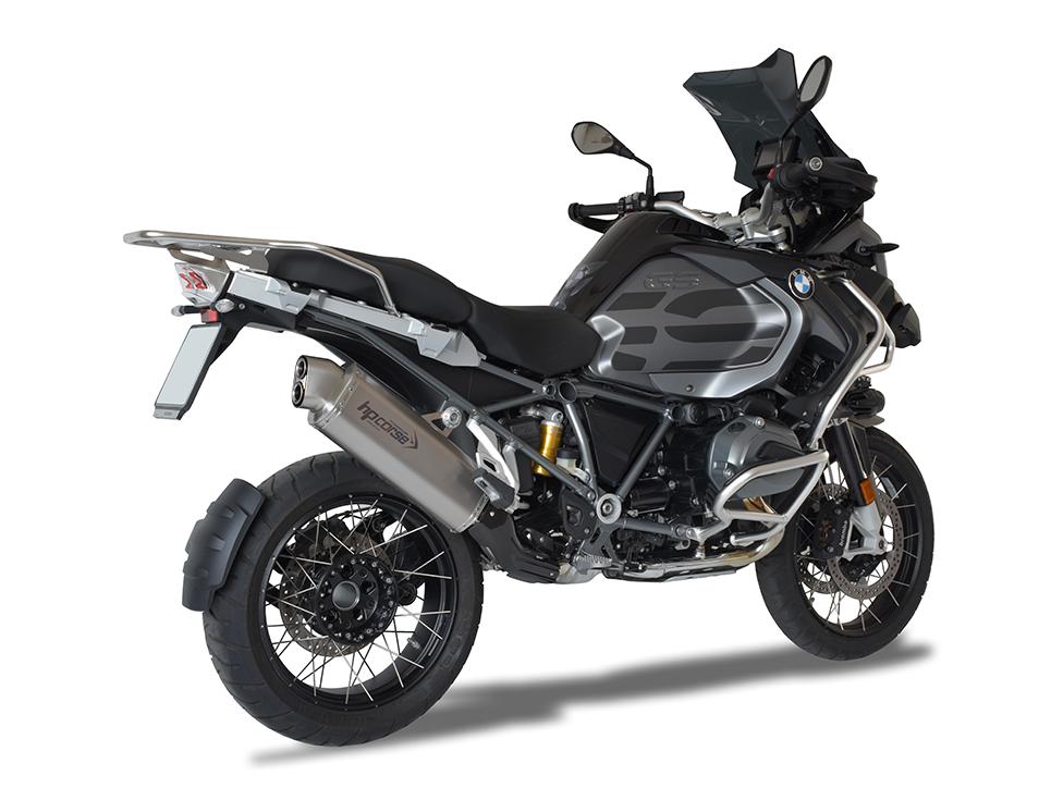 HP CORSE BMW R1200GS / Adventure (13/18) Slip-on Exhaust "4-Track R Titanium" (EU homologated)