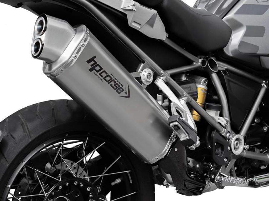 HP CORSE BMW R1200GS / Adventure (13/18) Slip-on Exhaust "4-Track R Titanium" (EU homologated)