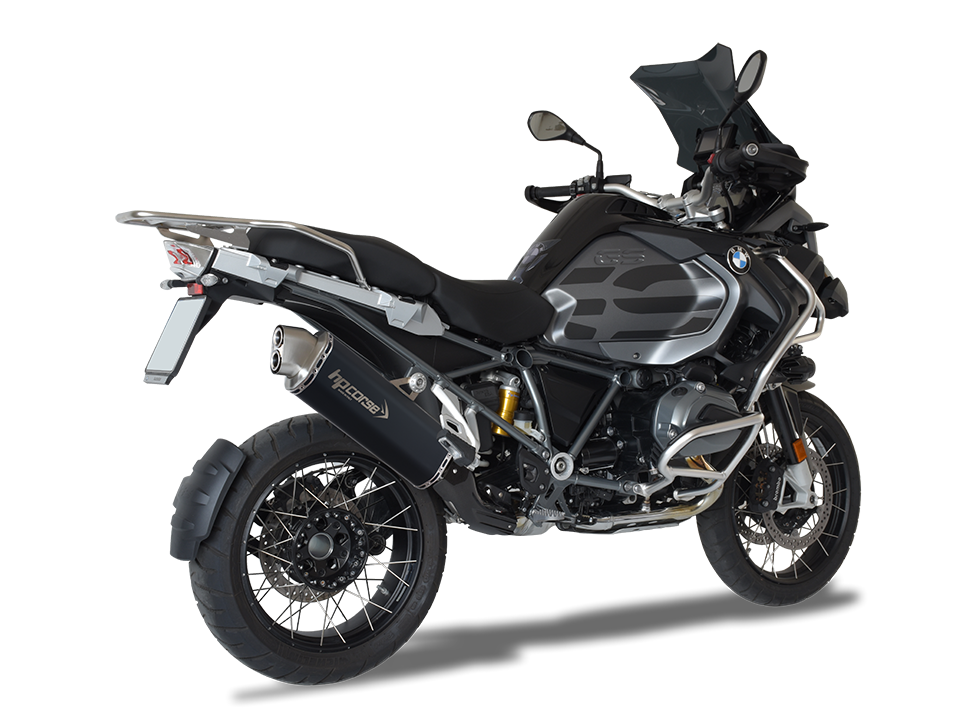 HP CORSE BMW R1200GS / Adventure (13/18) Slip-on Exhaust "4-Track R Black" (EU homologated)