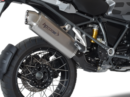 HP CORSE BMW R1200GS / Adventure (13/18) Slip-on Exhaust "4-Track R Satin" (EU homologated)