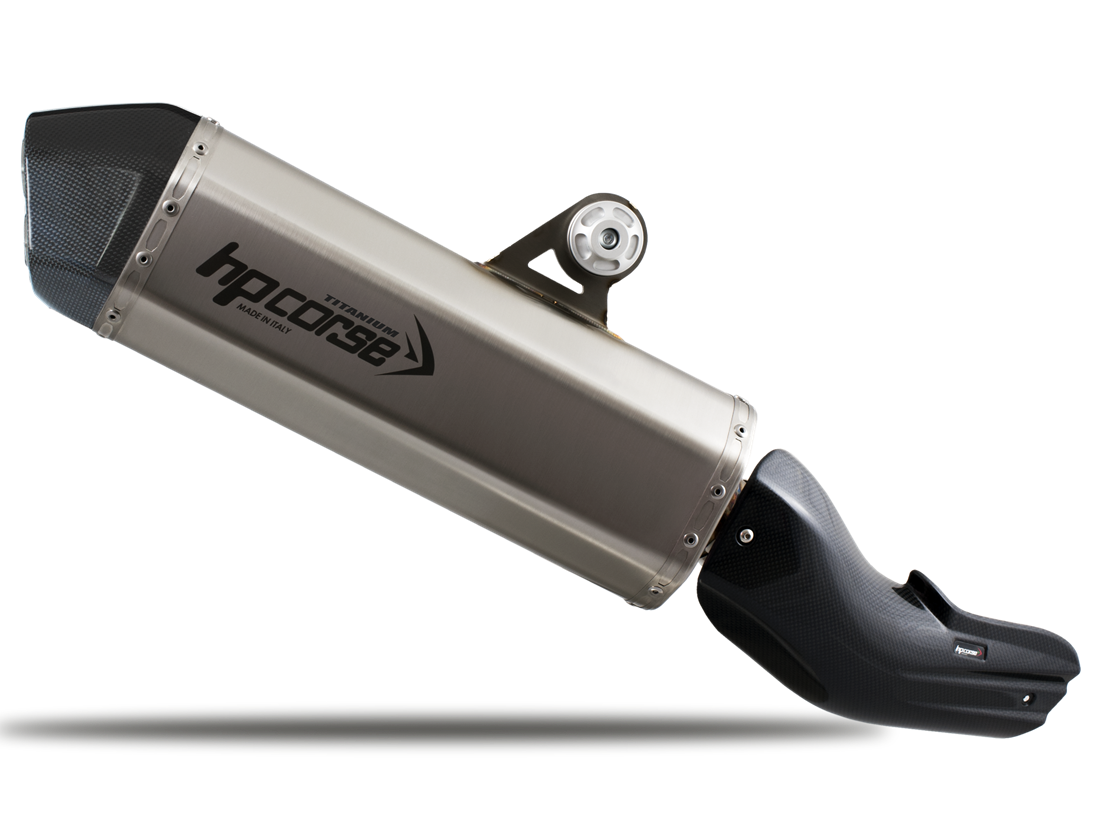 HP CORSE BMW R1200GS / Adventure (13/18) Slip-on Exhaust "SPS Carbon Titanium" (EU homologated)