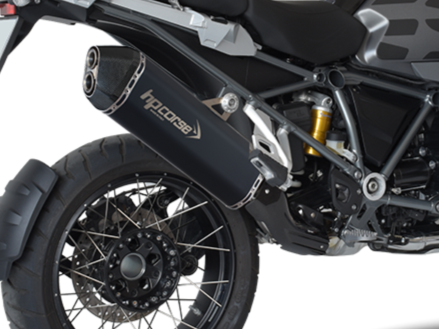 HP CORSE BMW R1200GS / Adventure (13/18) Slip-on Exhaust "SPS Carbon Black" (EU homologated)