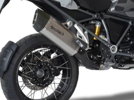 HP CORSE BMW R1200GS / Adventure (13/18) Slip-on Exhaust "SP-3 Carbon Short Titanium" (racing)