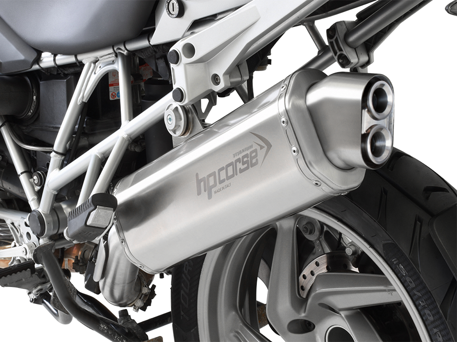 HP CORSE BMW R1200GS (10/12) Slip-on Exhaust "4-Track R Titanium" (EU homologated)