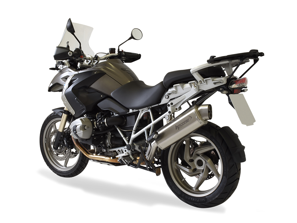 HP CORSE BMW R1200GS (10/12) Slip-on Exhaust "4-Track R Satin" (EU homologated)