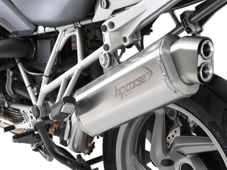 HP CORSE BMW R1200GS (10/12) Slip-on Exhaust "4-Track R Satin" (EU homologated)