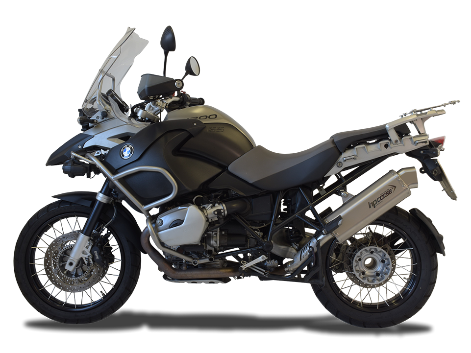 HP CORSE BMW R1200GS (04/09) Slip-on Exhaust "4-Track R Titanium" (EU homologated)