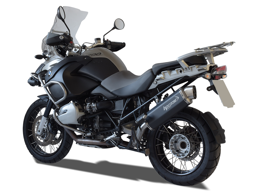 HP CORSE BMW R1200GS (04/09) Slip-on Exhaust "4-Track R Black" (EU homologated)