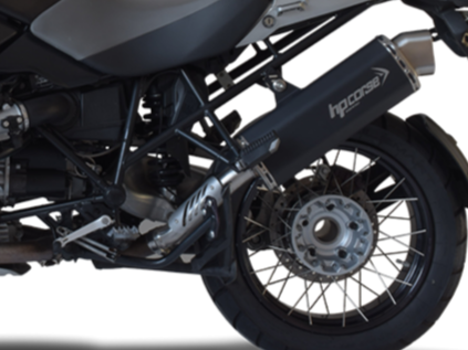 HP CORSE BMW R1200GS (04/09) Slip-on Exhaust "4-Track R Black" (EU homologated)