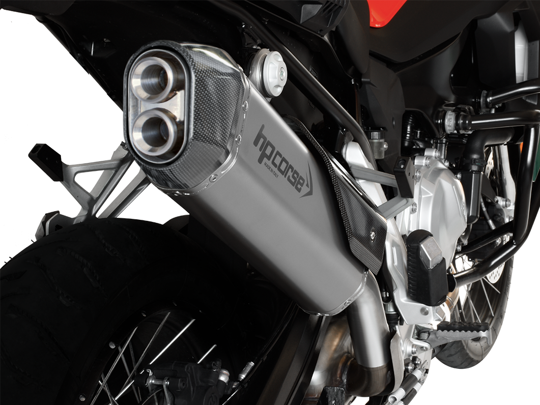 HP CORSE BMW F850GS Slip-on Exhaust "SPS Carbon Satin" (EU homologated)