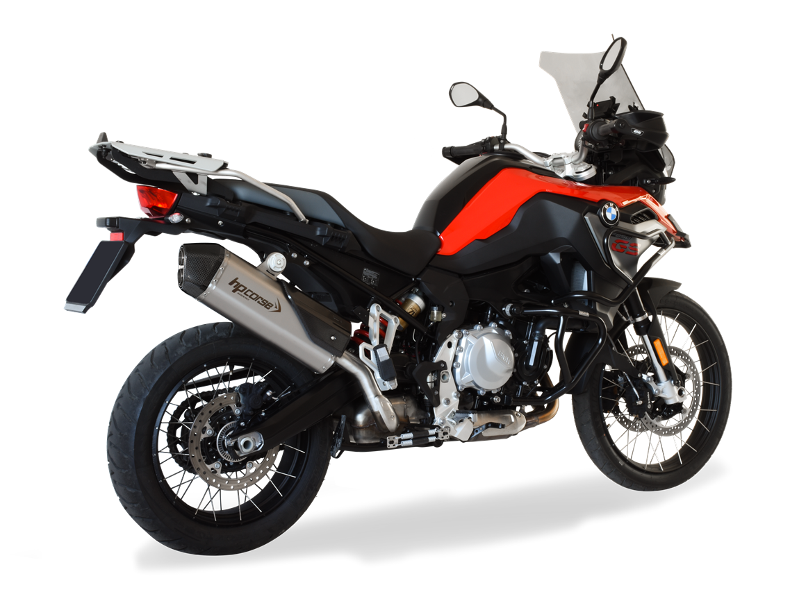 HP CORSE BMW F850GS Slip-on Exhaust "SPS Carbon Satin" (EU homologated)