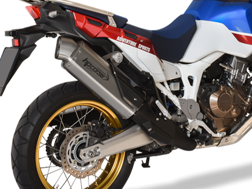 HP CORSE Honda CRF1000L Africa Twin Slip-on Exhaust "4-Track R Titanium" (EU homologated)