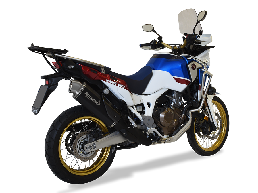 HP CORSE Honda CRF1000L Africa Twin Slip-on Exhaust "4-Track R Black" (EU homologated)