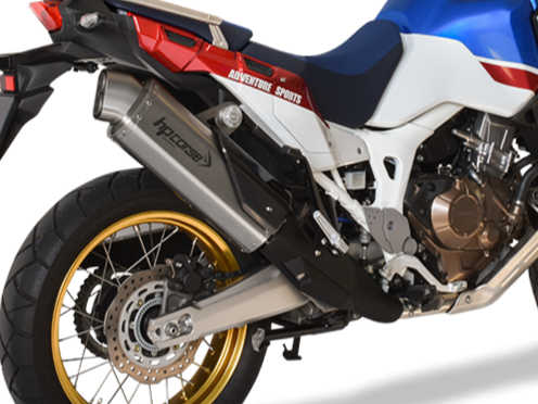 HP CORSE Honda CRF1000L Africa Twin Slip-on Exhaust "4-Track R Satin" (EU homologated)