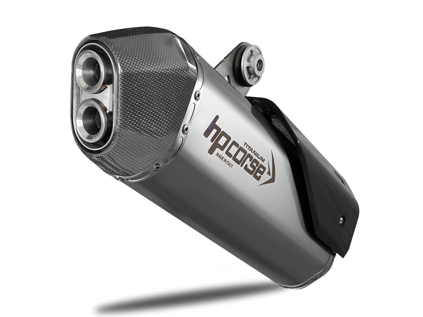 HP CORSE Honda CRF1000L Africa Twin Slip-on Exhaust "SPS Carbon Titanium" (EU homologated)