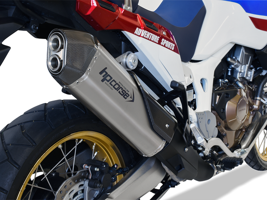 HP CORSE Honda CRF1000L Africa Twin Slip-on Exhaust "SPS Carbon Titanium" (EU homologated)