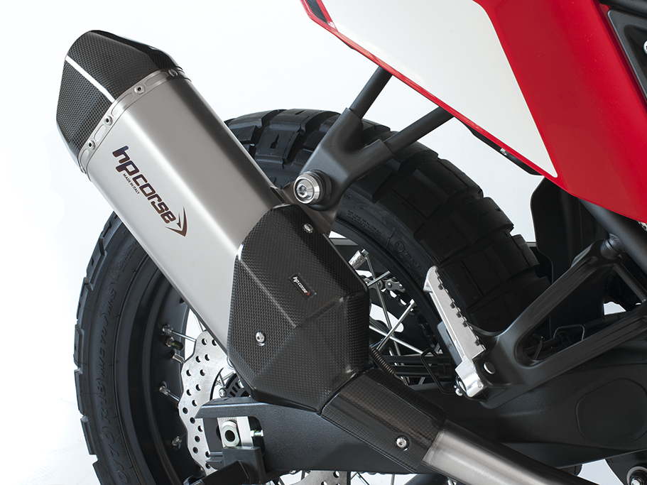 HP CORSE Yamaha Tenere 700 Slip-on Exhaust "SPS Carbon Short Satin" (EU homologated)