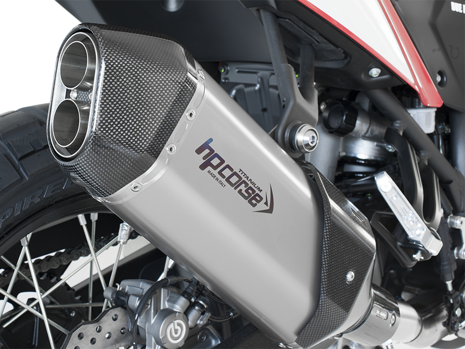 HP CORSE Yamaha Tenere 700 Slip-on Exhaust "SPS Carbon Short Titanium" (EU homologated)