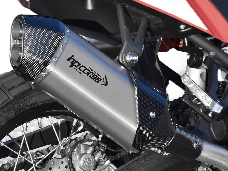 HP CORSE Yamaha Tenere 700 Slip-on Exhaust "SPS Carbon Short Titanium" (EU homologated)