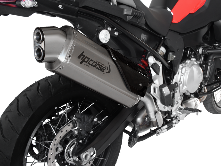 HP CORSE BMW F850GS Slip-on Exhaust "4-Track R Titanium" (EU homologated)