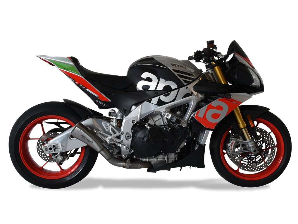 HP CORSE Aprilia RSV4 / Tuono V4 (17/18) Slip-on Exhaust "Hydroform Corsa Short Satin" (racing)