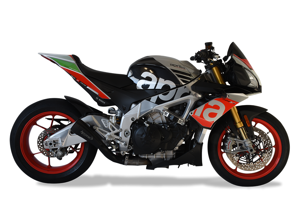 HP CORSE Aprilia RSV4 / Tuono V4 (17/18) Slip-on Exhaust "Hydroform Corsa Short Black" (racing)