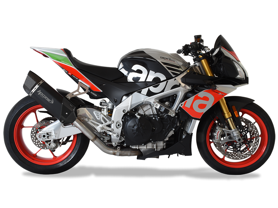 HP CORSE Aprilia RSV4 / Tuono V4 (17/18) Slip-on Exhaust "SP-3 Carbon Short Black" (racing)