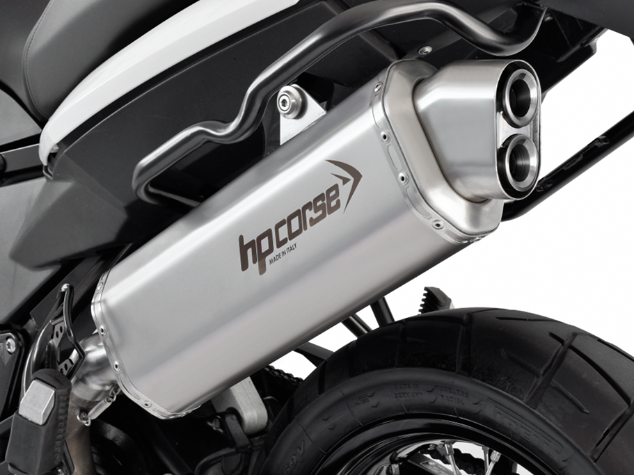 HP CORSE BMW F800GS Slip-on Exhaust "4-Track Satin" (EU homologated)