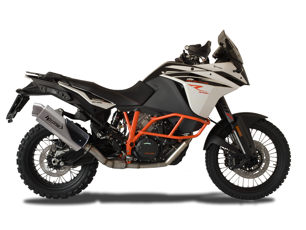 HP CORSE KTM Adventure / Super Adventure (13/20) Slip-on Exhaust "4-Track R Titanium" (EU homologated)