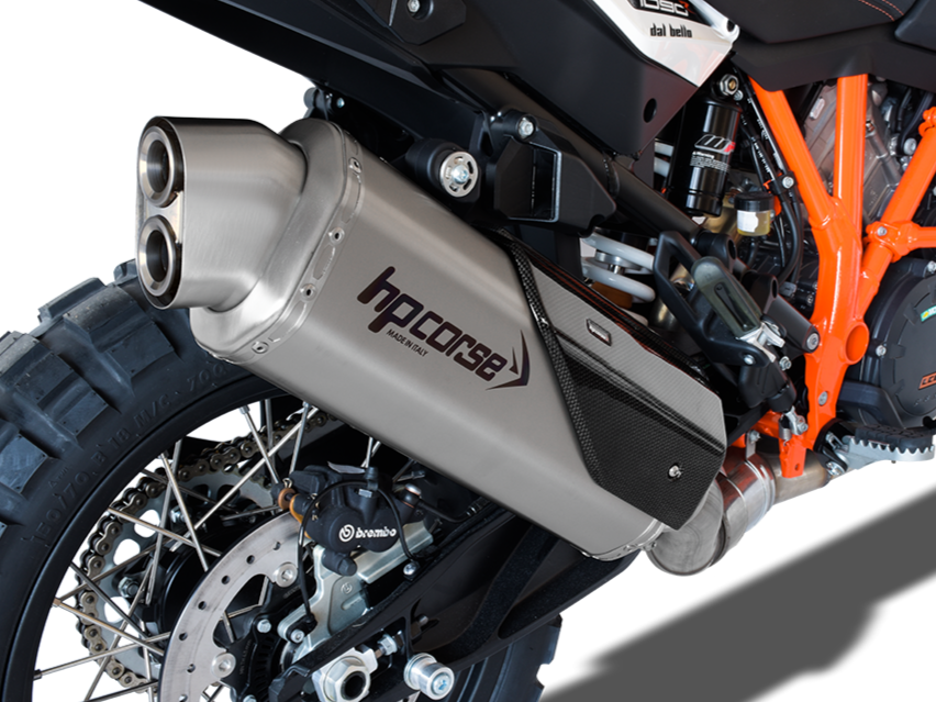 HP CORSE KTM Adventure / Super Adventure (13/20) Slip-on Exhaust "4-Track R Satin" (EU homologated)