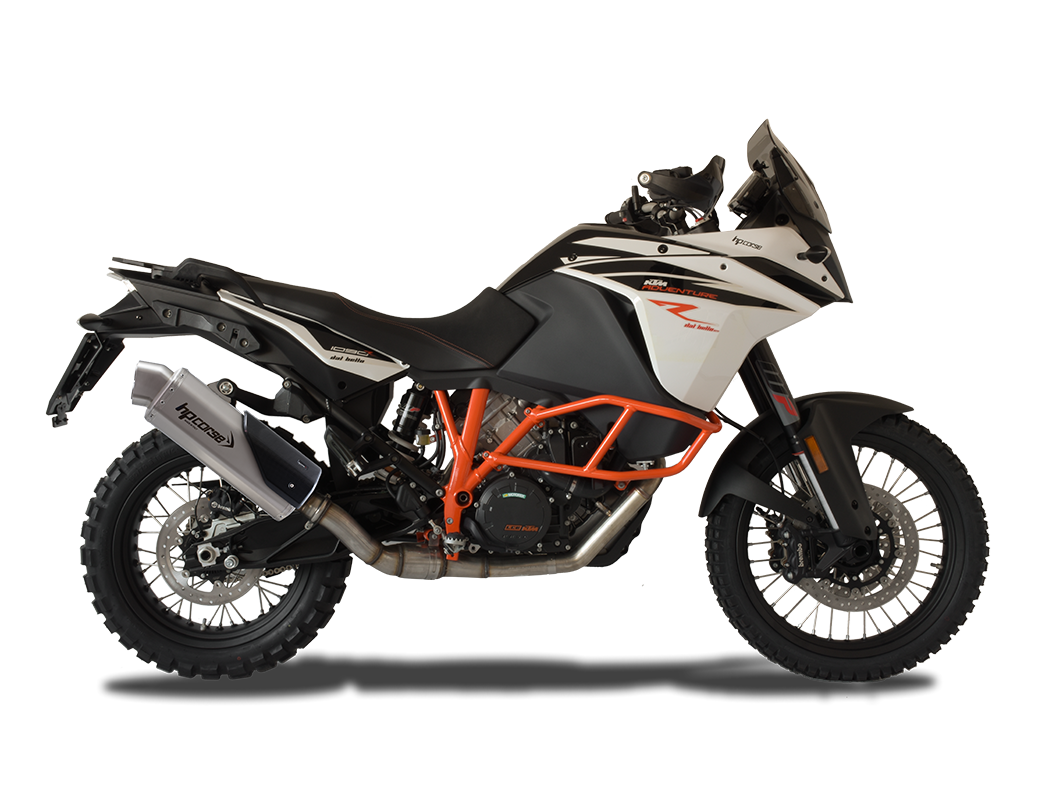 HP CORSE KTM Adventure / Super Adventure (13/20) Slip-on Exhaust "4-Track R Satin" (EU homologated)