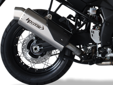 HP CORSE Suzuki DL1000 V-Strom (17/19) Slip-on Exhaust "4-Track R Titanium" (EU homologated)