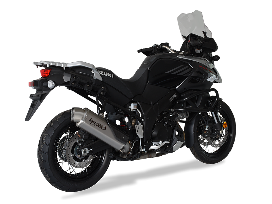 HP CORSE Suzuki DL1000 V-Strom (17/19) Slip-on Exhaust "4-Track R Titanium" (EU homologated)