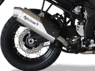 HP CORSE Suzuki DL1000 V-Strom (17/19) Slip-on Exhaust "4-Track R Satin" (EU homologated)