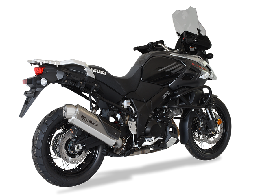 HP CORSE Suzuki DL1000 V-Strom (17/19) Slip-on Exhaust "4-Track R Satin" (EU homologated)